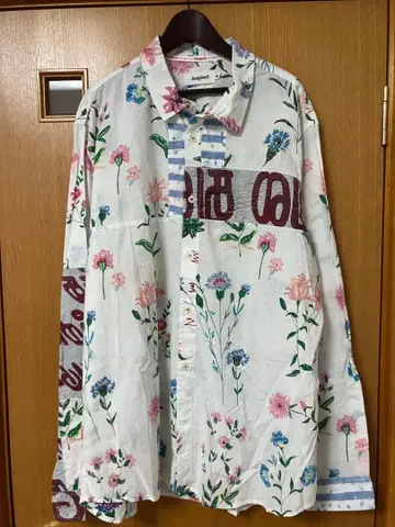 Desigual 데시구알 올 패턴 꽃무늬 긴팔 셔츠 XXL 빅 사이즈