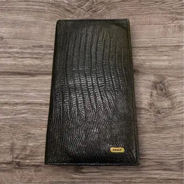 BALLY 블랙 가죽 장지갑