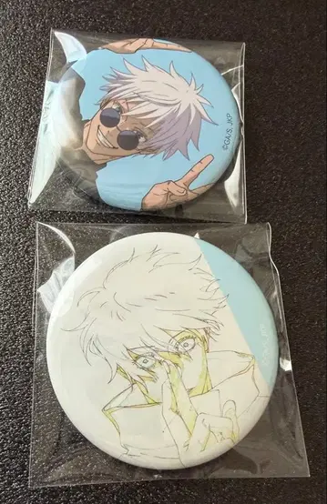 주술회전 주술회전전 고죠 사토루 캔뱃지