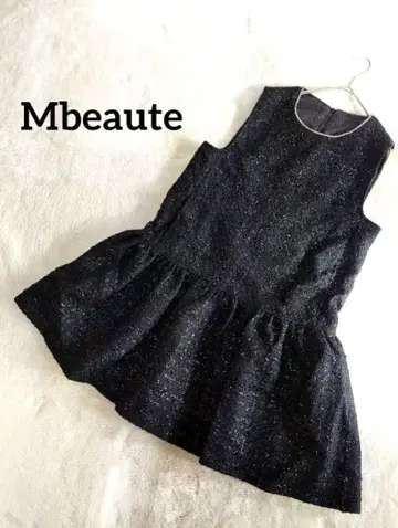 Mbeaute 트위드 페플럼 원피스 크리스마스 결혼식 새상품급