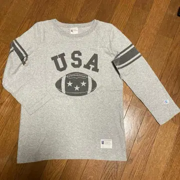 Champion 풋볼 T 복각 RUN 택 스며드는 프린트