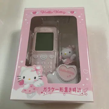 [미개봉 새상품] 산리오 휴대폰 모양 탁상시계 헬로키티 키티