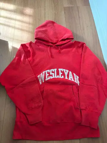 리버스 위브 reverse weave usa제 빨간색 후드티