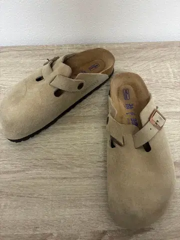 BIRKENSTOCK 스웨이드 클로그 샌들 36