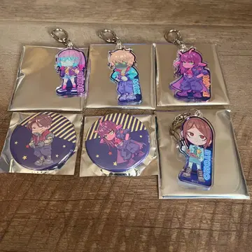 밀키 웨이 아크릴 키링 캔 배지 세트