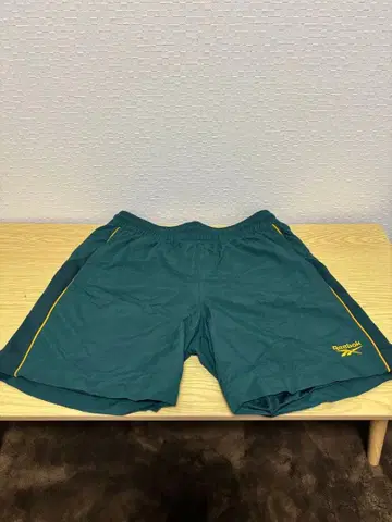 리복 그린 숏팬츠 트레이닝 팬츠