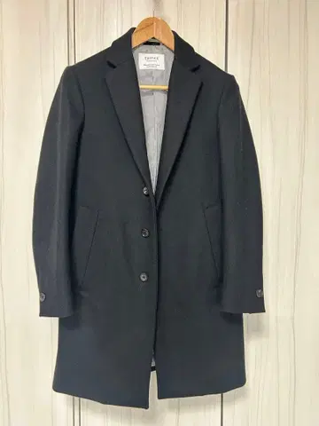 EDIFICE 블랙 체스터 코트 S 사이즈