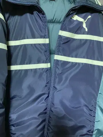 시착만 한 상품 PUMA 네이비 충전솜 자켓 두꺼운 원단