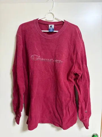 Champion 버건디 맨투맨 L