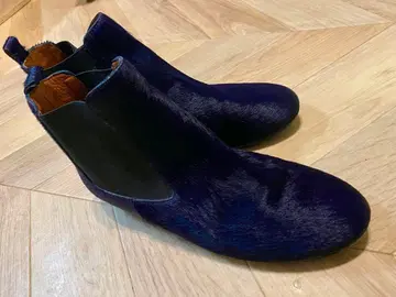 NADIN 스페인산 네이비 사이드 고어 부츠 송치 38 24cm 새상품급