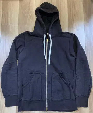 [ 드님 ] L 헤비 온스 지퍼 후드티 흑먹색 페이드