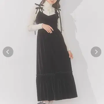 merry jenny 리본리본 벨로아 원피스