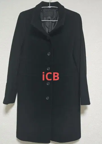 [ SALE ] iCB 울 캐시미어 코트 블랙 9호