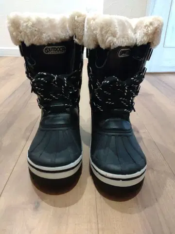 25cm 아웃도어 블랙 스노우 부츠