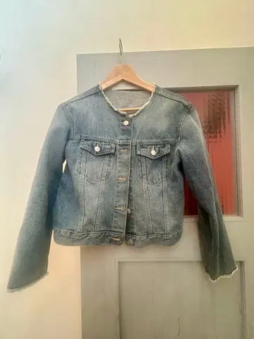 JILLSTUART 라이트 블루 데님 자켓