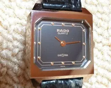 [ 작동품 ] RADO DIASTAR 여성용 손목시계 쿼츠 블랙 다이얼