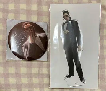 용과 같이 마지마 고로 세가 럭키 쿠지 생일 특전 캔뱃지 아크릴 스탠드