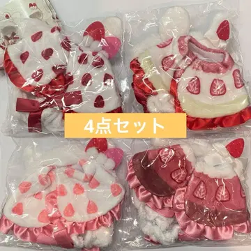 옷 갈아입는 판초 쇼트 케이크 토끼 고양이 컴플리트 세트 시플라 한정판