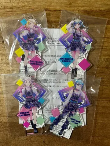 러브 라이브! 오리지널 아크릴 키링 4개 세트