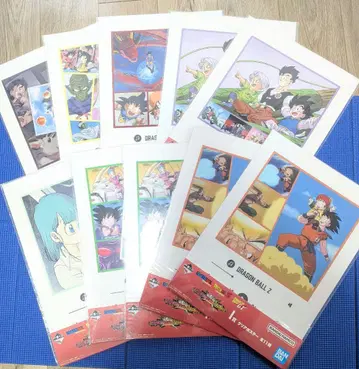 드래곤볼 제일복권 클리어 포스터 10장 세트