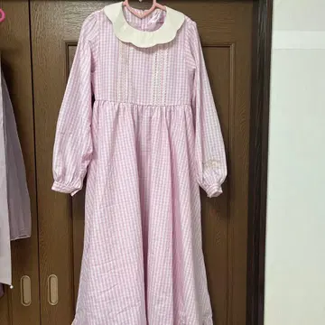 시마미사 마롱 크림 원피스 핑크 M