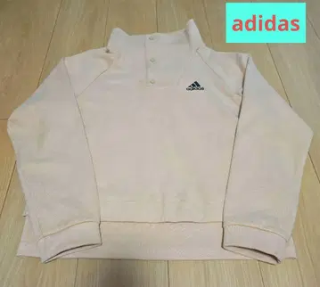 adidas 핑크 베이지 하프 지퍼 트레이닝복