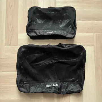 mont-bell 메쉬 케이스 세트 M L 블랙 몽벨