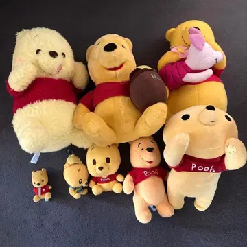 디즈니 곰돌이 푸 봉제 인형 마스코트 굿즈 묶음 판매