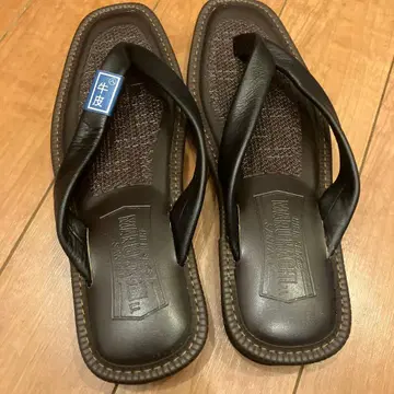 마루하치 남성용 샌들 슬리퍼 통가죽