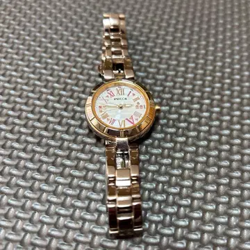 시티즌 위카 CITIZEN wicca 솔라 전파 손목시계 핑크 골드