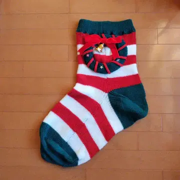 크리스마스 리스 스트라이프 거대 삭스