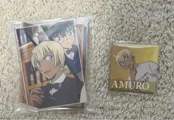 명탐정 코난 세가 럭키 쿠지 캔뱃지 아무로 토오루