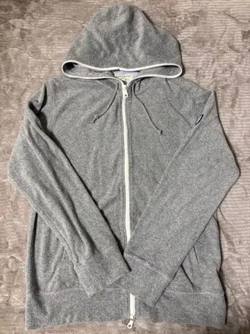 BEAMS 비밍 그레이 후드 부착 후드티