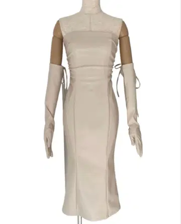 FICTION TOKYO 가죽 베어 원피스