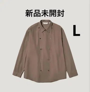 미개봉 새상품 GU 셰프 셔츠 roku +X 브라운 L BROWN 브라운