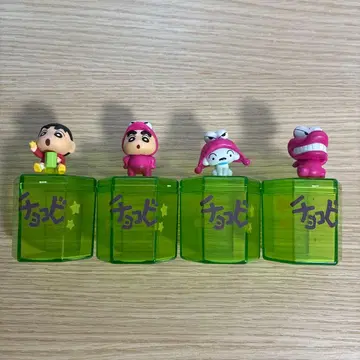 짱구는 못말려(크레용 신짱) 초코비 케이스 가챠가챠 4개