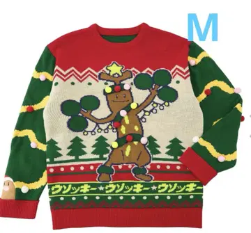 포켓몬 우소키 스웨터 포켓몬 센터 크리스마스 스웨터 우소키 M 사이즈