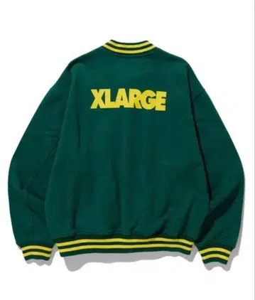 XLARGE SWEAT VARSITY JACKET / GREEN M
