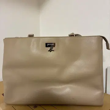 베이지 합성 피혁 비즈니스 백 에네스베