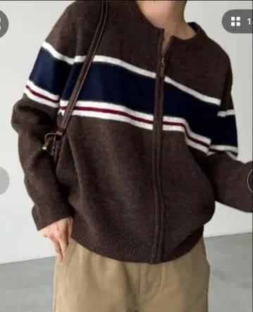 El mar 라인 지퍼 니트