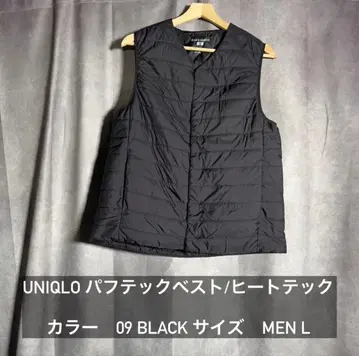 UNIQLO 퍼프 테크 베스트 09 BLACK MEN L