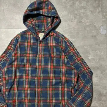 L.L.Bean 인도산 긴팔 플란넬 후드티