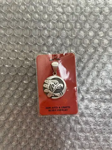 Hopi Arts & Craft Silver Overlay 키링