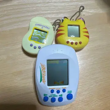 휴대용 게임기 3개 세트 고양이 모양 물결 무늬