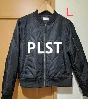 PLST MA-1 퀼팅 자켓 블랙 L