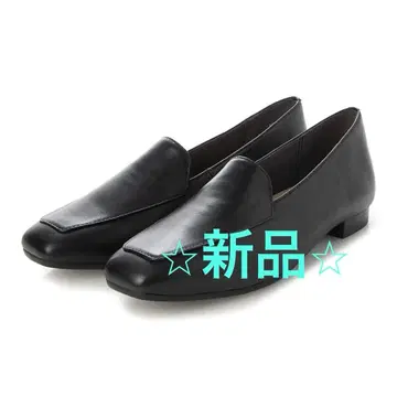 새상품 ing 천연 가죽 로퍼 블랙 23.5