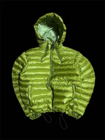 라임 그린 알파인 다운 후드티 크레이터 레이크