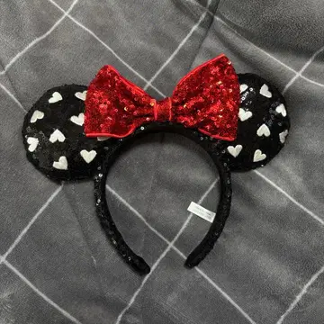 디즈니 하트 무늬 머리띠