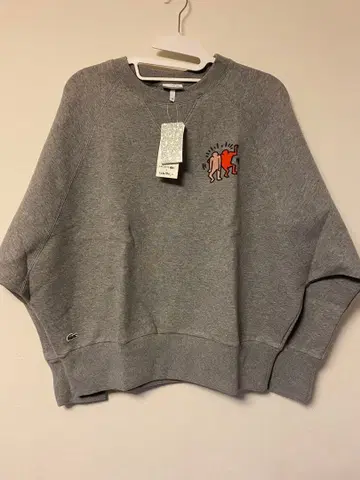 Lacoste 트레이닝복 루즈핏 그레이 오버사이즈 맨투맨 40