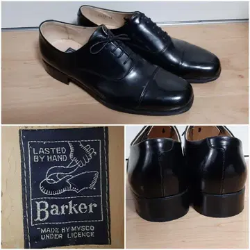 BARKER CAP TOE 가죽 신발 25EE